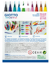 Carioci tip pensulă GIOTTO Turbo Soft Brush - 10 buc