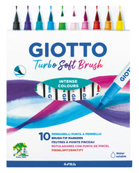 Carioci tip pensulă GIOTTO Turbo Soft Brush - 10 buc