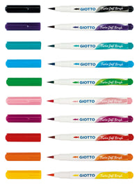 Carioci tip pensulă GIOTTO Turbo Soft Brush - 10 buc