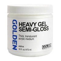 GOLDEN Heavy Gel Semi-Gloss gel acrilic dens semilucios