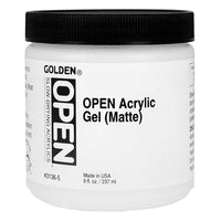 GOLDEN Open Acrylic Gel Matte gel acrilic cu uscare lentă mat 237 ml