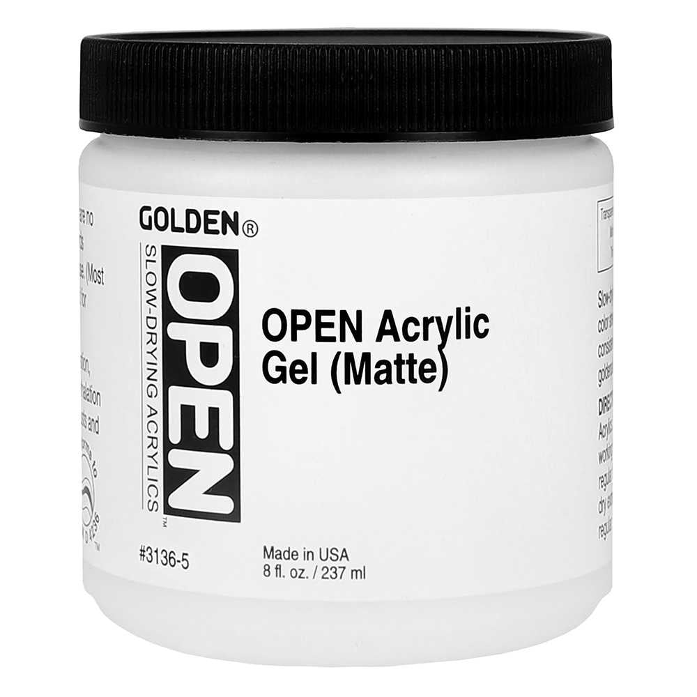 GOLDEN Open Acrylic Gel Matte gel acrilic cu uscare lentă mat 237 ml