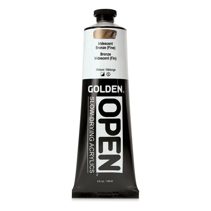 golden open vopsea acrilica iridescenta cu uscare lenta 148 ml ro gdnopir148