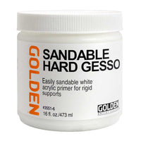 GOLDEN Sandable Hard Gesso grund acrilic alb șlefuibil