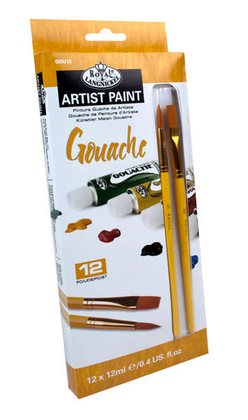 gouache artist paint 12x12ml ro rlggou12