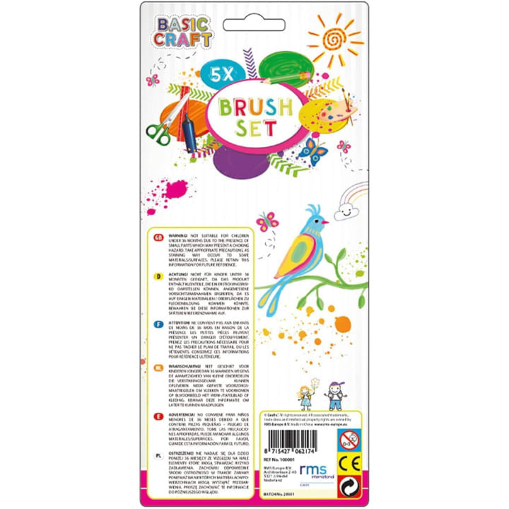 grafix set de perii 5 piese ro rms100001
