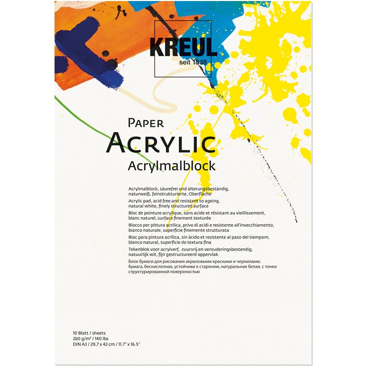 hartie acrilica kreul 10 coli ro krl6904