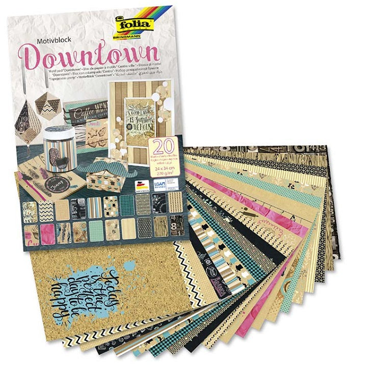 hartie creativa folia downtown 24 x 34 cm 20 coli ro fbcf48549