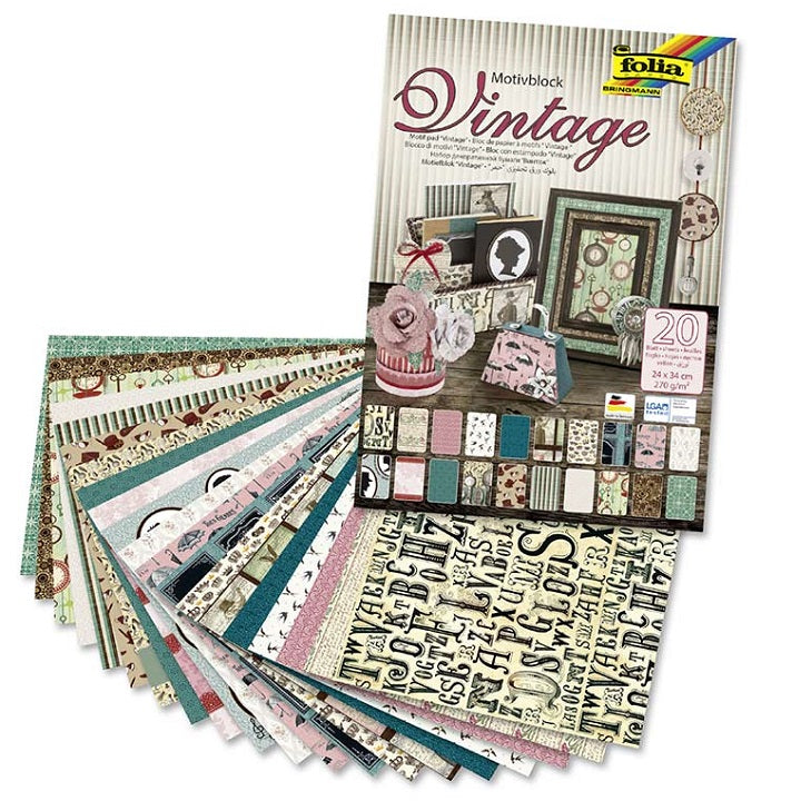 hartie creativa folia vintage ii 24 x 34 cm 20 coli ro fbcf48649