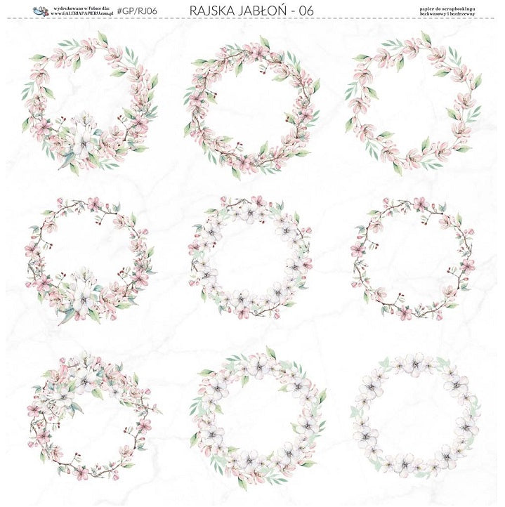 hartie cu doua fete pentru scrapbooking 30 5 x 30 5 cm paradise apple tree 06 ro mxh9664