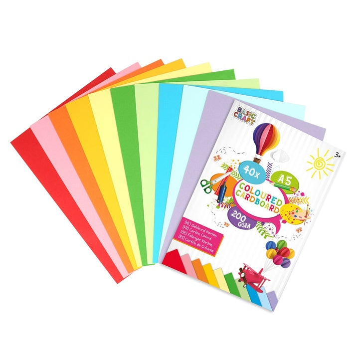 hartie de carton colorata a5 40 bucati ro rmscr0007ge