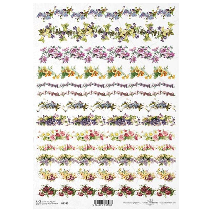 hartie de orez a4 itd design floral ro mxh9066