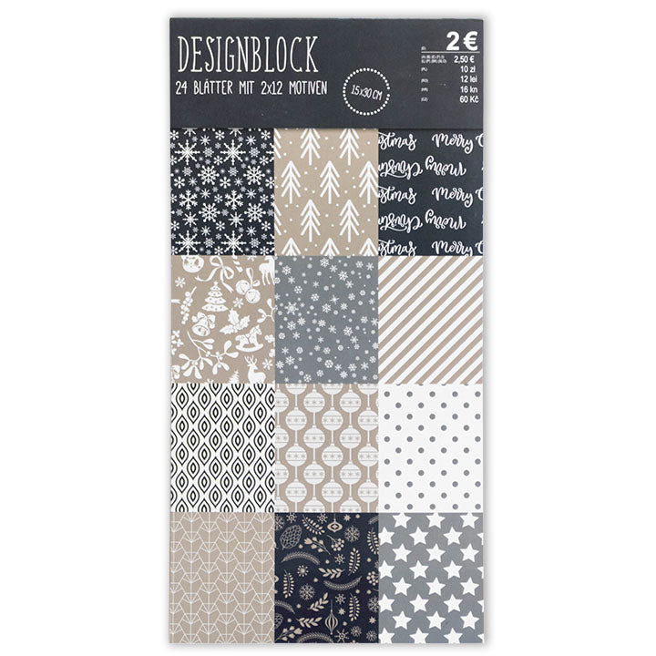hartie de scrapbooking 15 x 30 cm ro rmscr0290kmix