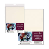 hartie pentru acuarela a3 29 7x42 cm 10 coli cu granulație fina 200g m2 rosa studio