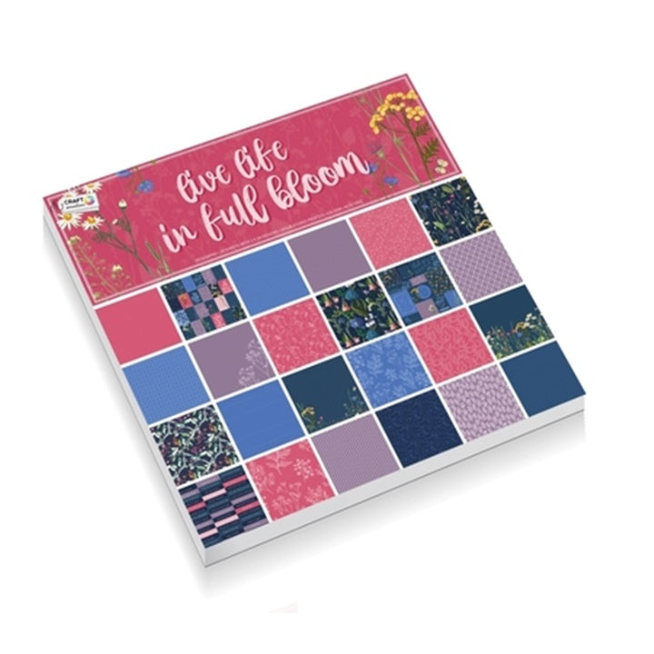hartie pentru scrapbooking 24 foi 30 5 x 30 5 motive florale ro rmscr0237 21ge1 kvety