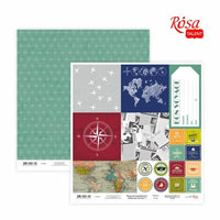 hartie pentru scrapbooking 30 48 x 30 48 cm make your journey diverse motive