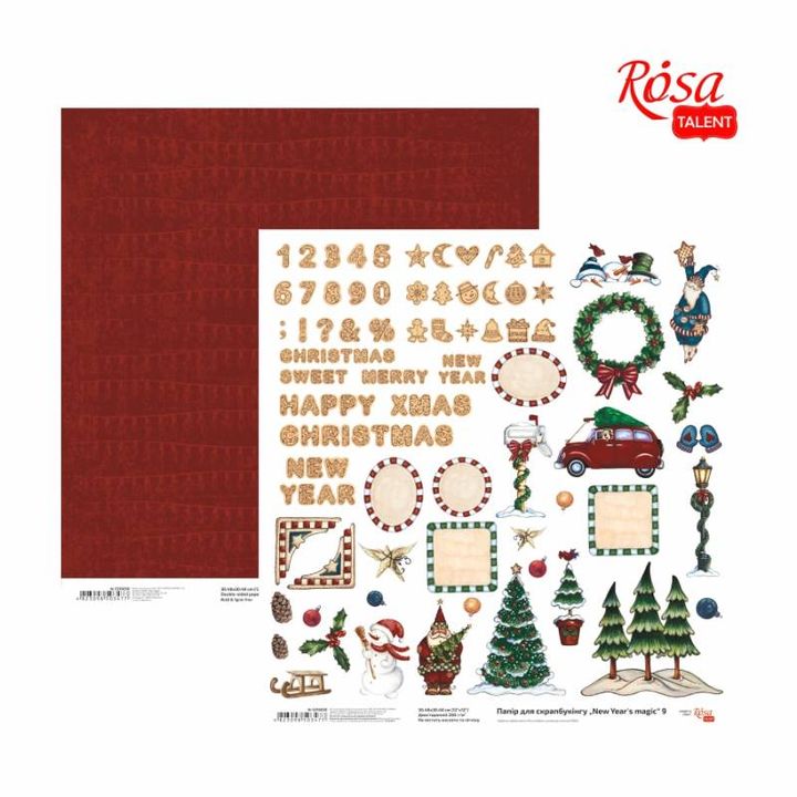 hartie pentru scrapbooking 30 48 x 30 48 cm new years magic diverse motive