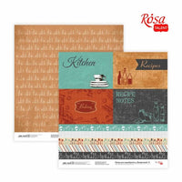 hartie pentru scrapbooking 30 48 x 30 48 cm recipe book diverse motive