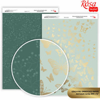 hartie pentru scrapbooking butterflies a4 diverse nuanțe