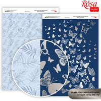 hartie pentru scrapbooking butterflies a4 diverse nuanțe