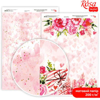hartie pentru scrapbooking love mood a4 diverse motive