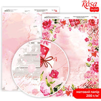 hartie pentru scrapbooking love mood a4 diverse motive