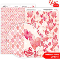 hartie pentru scrapbooking love mood a4 diverse motive