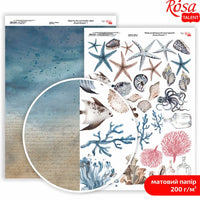 hartie pentru scrapbooking ocean dreams a4 diverse motive
