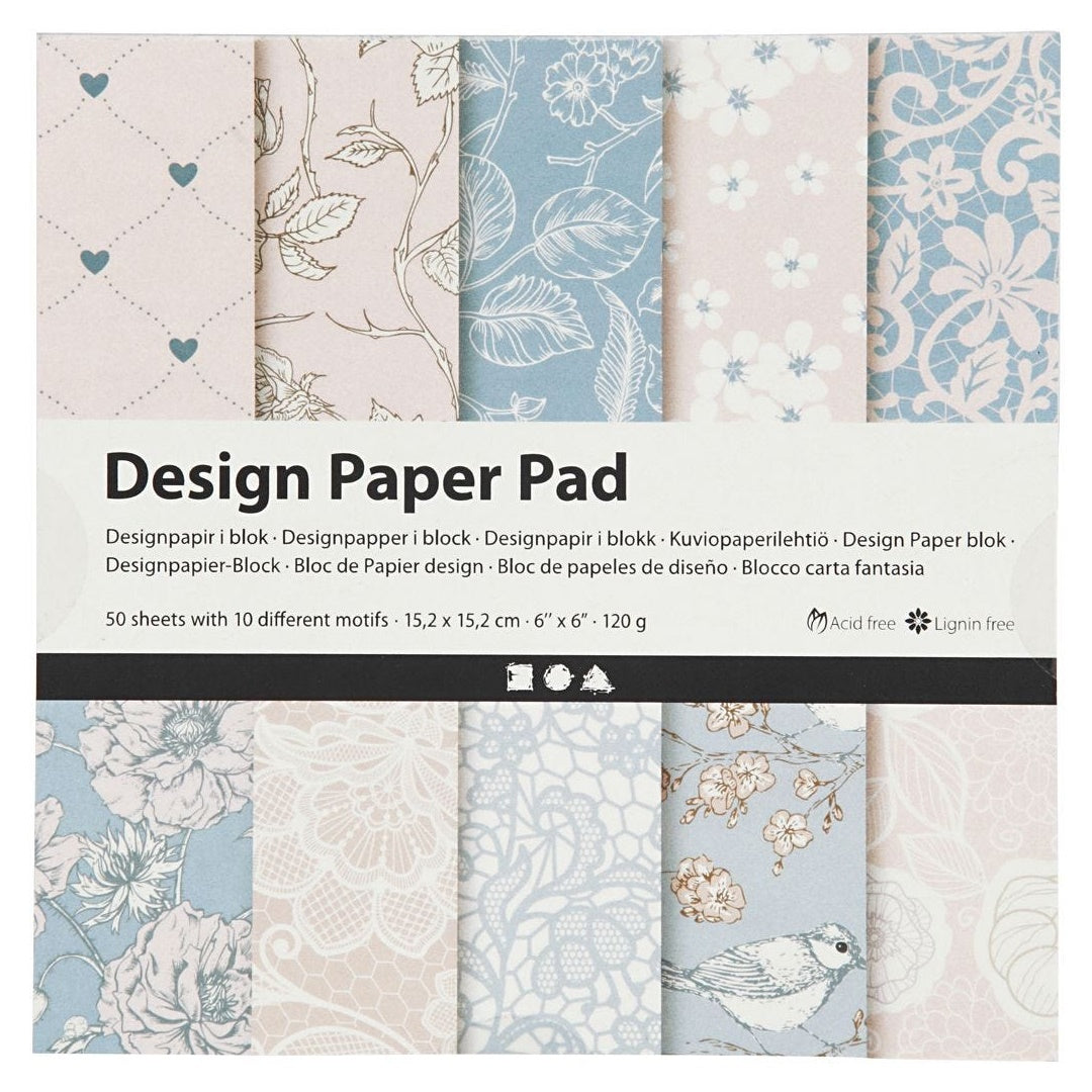 hartie pentru scrapbooking rose 15 2 x 15 2 cm 50 coli ro cch225916