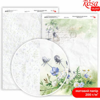 hartie pentru scrapbooking wild flowers a4 diverse motive