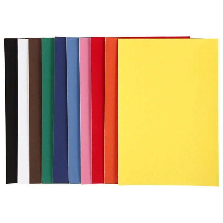 hartie velur a4 diverse culori set 10 bucati ro cch270690