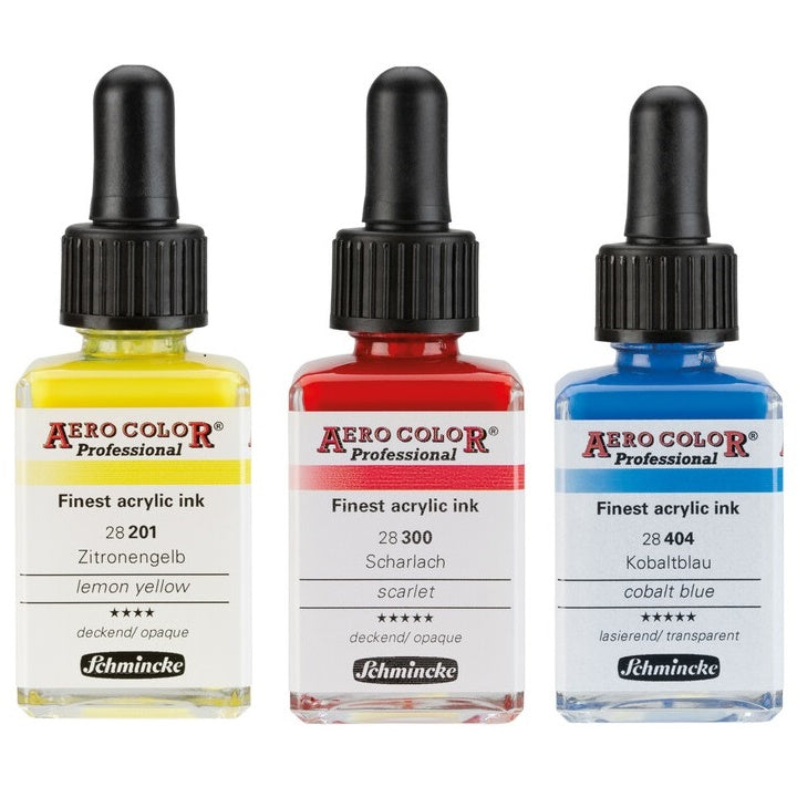 Cerneală acrilică Schmincke AERO COLOR Professional Standard 28 ml – 100 Alb Transparent
