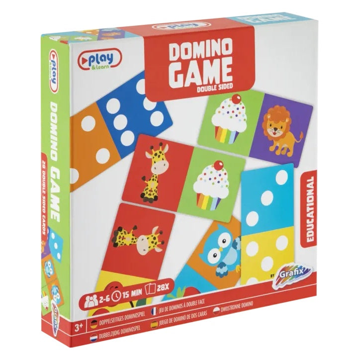 joc de domino fața verso 28 de carduri educaționale