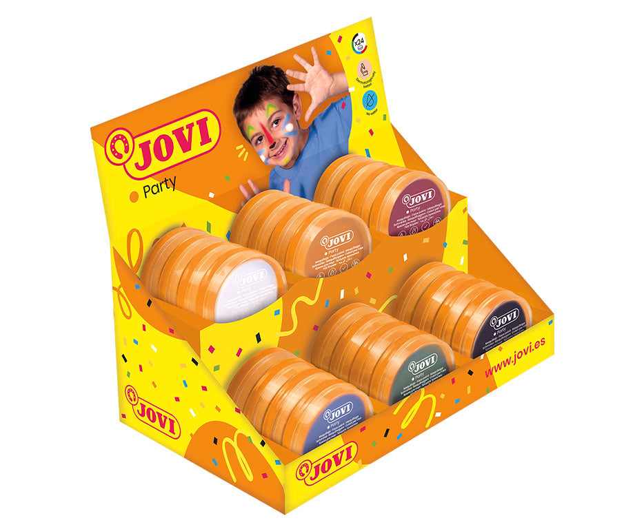 JOVI culori pentru pictură pe față în suport display 24 x 8 ml