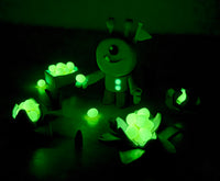 JOVI Glow plastilină naturală 10 x 15 g – 8 culori + 2 fosforescente