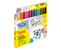 Carioci pentru textile JOVI Jovidecor Textil cu vârf tip pensulă 12 buc