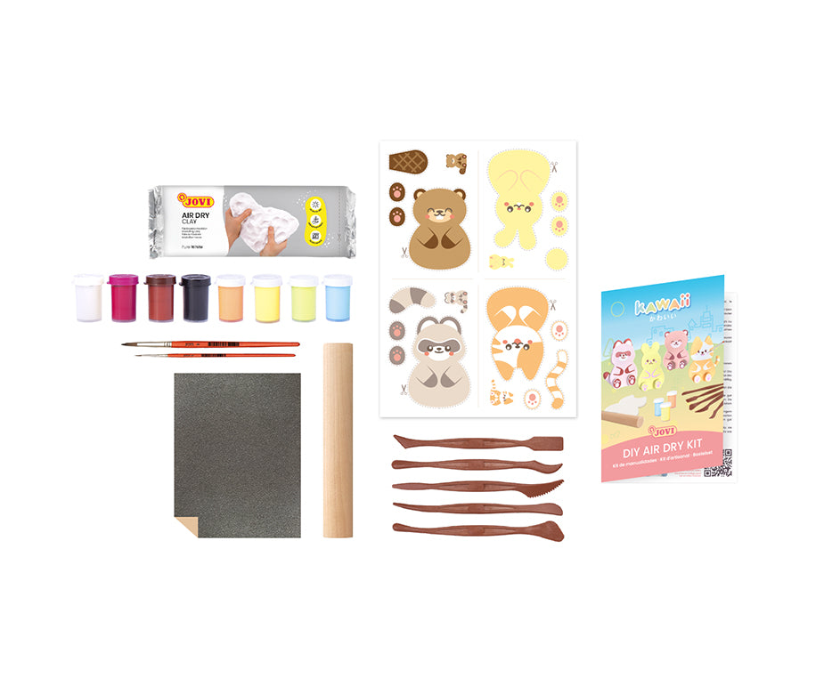 Set de modelaj Jovi Kawaii Kraft Animăluțe – 23 buc