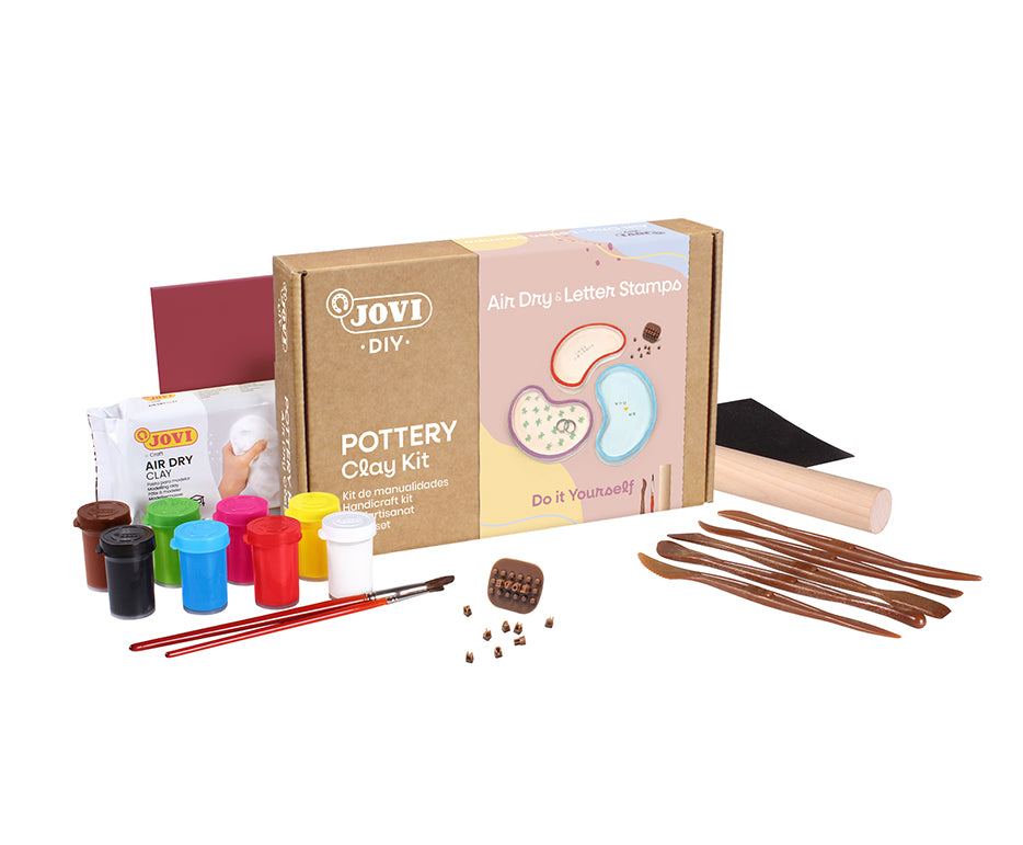 Set creativ de modelaj JOVI Kraft – ștampile pentru scrisori