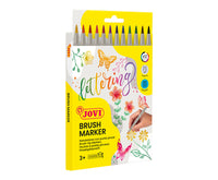 Carioci acuarelă cu vârf pensulă JOVI Lettering 12 buc