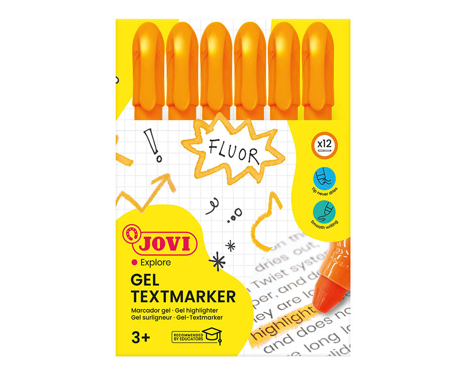 JOVI marker fluorescent cu gel portocaliu