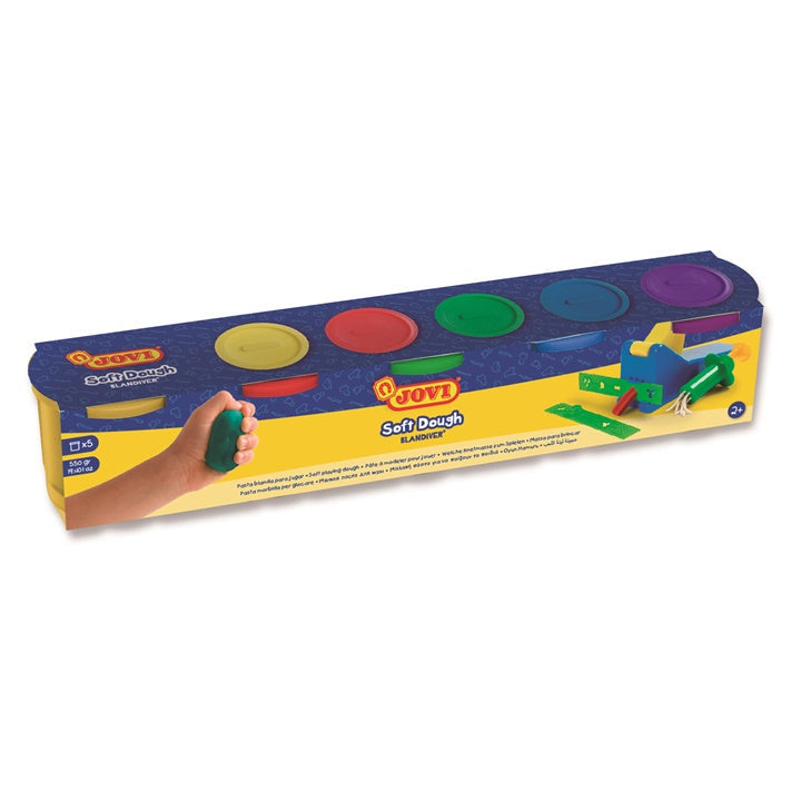 jovi plastilina in pahare blandiver 5 x 110 g ro jov405