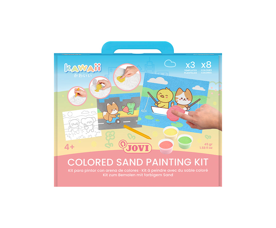 JOVI Play&Fun Kawaii set pentru pictură cu nisip – 12 buc