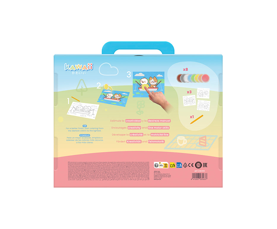 JOVI Play&Fun Kawaii set pentru pictură cu nisip – 12 buc