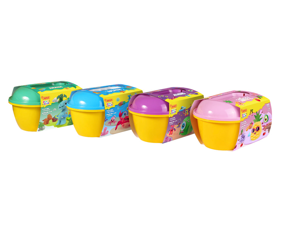 JOVI Play&Fun plastilină naturală în gentuță Sweet – 50 buc