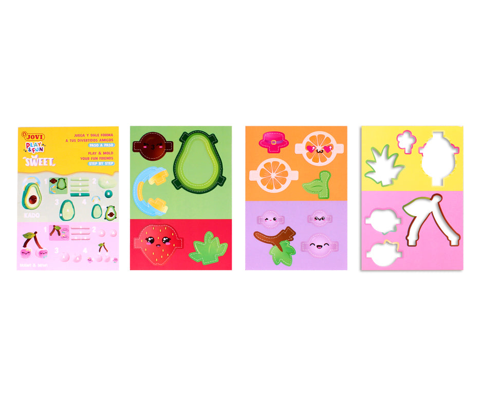 JOVI Play&Fun plastilină naturală în gentuță Sweet – 50 buc