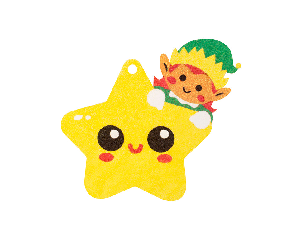 Set de pictură cu nisip JOVI Play&Fun Christmas Ornaments - 12 buc