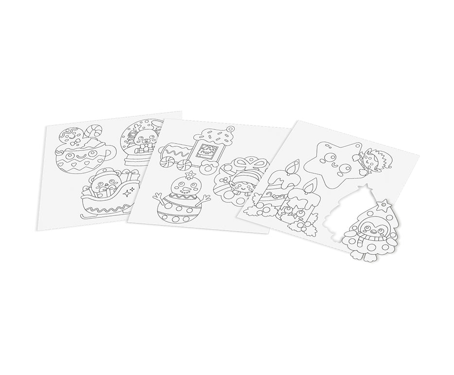Set de pictură cu nisip JOVI Play&Fun Christmas Ornaments - 12 buc