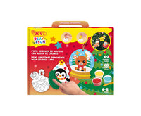 Set de pictură cu nisip JOVI Play&Fun Christmas Ornaments - 12 buc