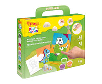 JOVI Play&Fun set pictură cu nisip 12 buc Dinosaurs