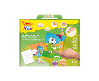 JOVI Play&Fun set pictură cu nisip 12 buc Dinosaurs